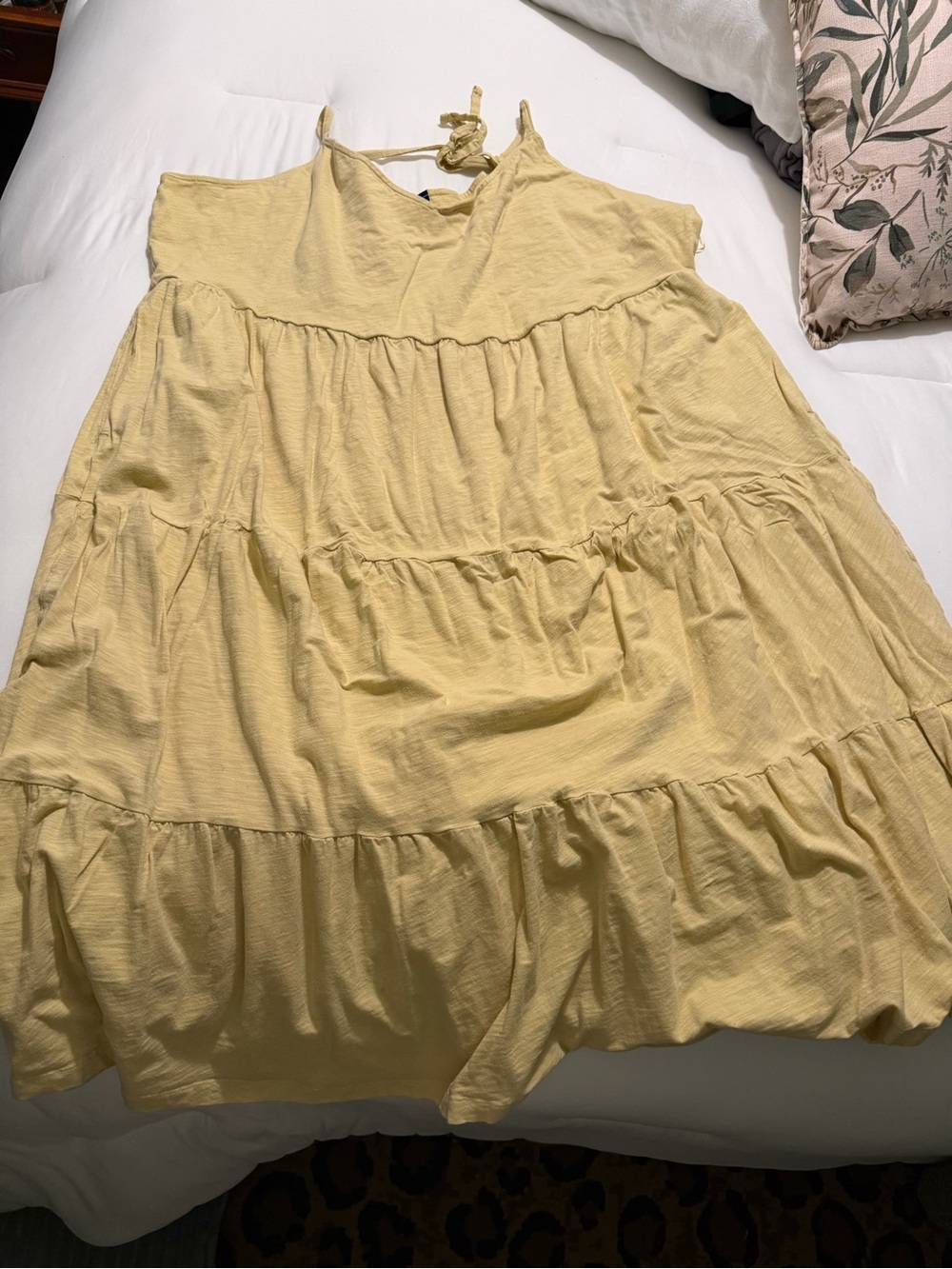 Old Navy Pale Yellow Cotton Tank Top